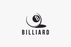 negative space eight ball billiard Product Image 1