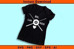 Billiards Love SVG | 8 Ball Cue Stick Pool Cut File Product Image 3