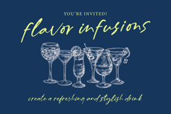 Billion Champagne Scattered Sticky Notes Font Product Image 6