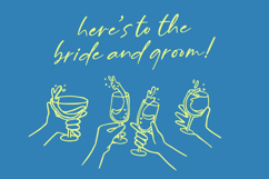 Billion Champagne Scattered Sticky Notes Font Product Image 8