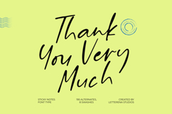 Billion Champagne Scattered Sticky Notes Font Product Image 15