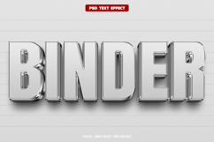 Binder 3D editable text effect Product Image 1