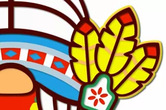 Layered indian girl gnome svg for cricut Product Image 4