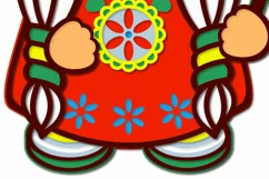 Layered indian girl gnome svg for cricut Product Image 6