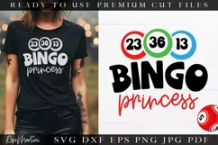 Bingo Princess SVG Cut File | Funny Bingo SVG File Product Image 1