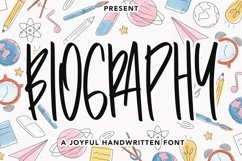 Web Font Biography - Handwritten Font Product Image 1