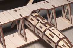 Biplane Airplane - laser cut file, Glowforge pattern Product Image 8