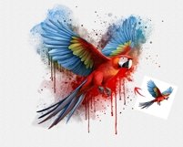 Watercolor Bird Painting Effect Product Image 10