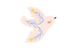 Peace Dove Clipart Set Product Image 2