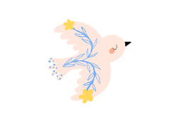 Peace Dove Clipart Set Product Image 3