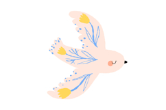 Peace Dove Clipart Set Product Image 4