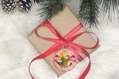 Christmas Ornament | Chickadee Bird Illustration Product Image 2