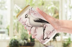 Bird and Cherry Blossoms Glass Can Wraps Product Image 2