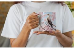 Bird and Cherry Blossoms | Mug sublimation design Product Image 2