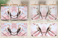 Bird and Cherry Blossoms Glass Can Wraps Product Image 4