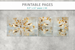 painted bird printable, creative pages Product Image 2