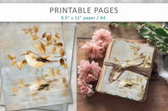 painted bird printable, creative pages Product Image 3