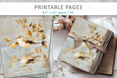 painted bird printable, creative pages Product Image 5