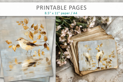 painted bird printable, creative pages Product Image 6