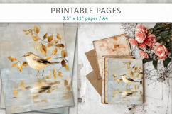 painted bird printable, creative pages Product Image 7