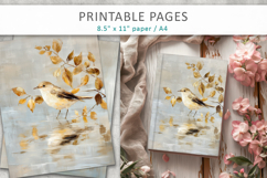painted bird printable, creative pages Product Image 8
