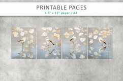 bird junk journal paper, creative pages Product Image 2