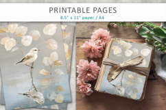 bird junk journal paper, creative pages Product Image 4