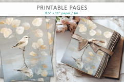 bird junk journal paper, creative pages Product Image 6