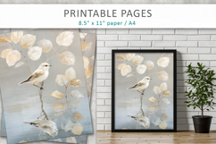 bird junk journal paper, creative pages Product Image 9