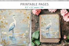 bird digital paper, digital craft paper Product Image 3