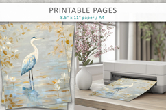 bird digital paper, digital craft paper Product Image 5