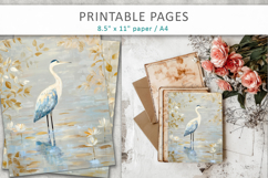 bird digital paper, digital craft paper Product Image 7