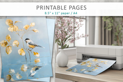 bird artwork, art journal pages Product Image 5