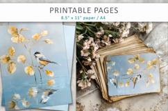 bird artwork, art journal pages Product Image 7