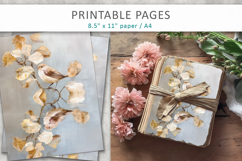 bird digital craft paper, junk journal kit Product Image 4