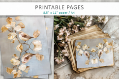 bird digital craft paper, junk journal kit Product Image 7