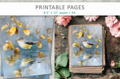 bird craft paper, junk journal Product Image 3