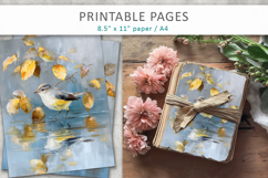 bird craft paper, junk journal Product Image 4