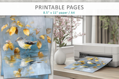 bird craft paper, junk journal Product Image 5