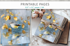 bird craft paper, junk journal Product Image 1