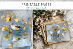 bird craft paper, junk journal Product Image 6