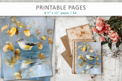 bird craft paper, junk journal Product Image 7