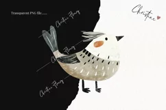 Woodland Bird Clipart | Animal PNG Product Image 2
