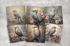 Bird Vintage Square Cards Product Image 1