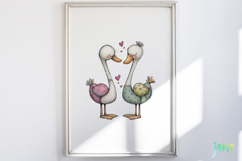 Bird Couple Sublimation Clipart Product Image 5