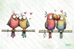 Bird Couple Clipart Bundle Product Image 2
