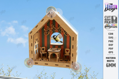Bird Feeder Laser Cut Bundle | Hanging Birdfeeder Station Product Image 14
