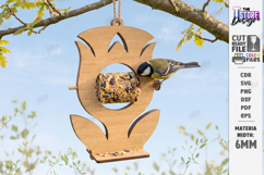 Window Bird Feeder Laser Cut | Hanging Birdfeeder Station Product Image 1