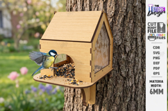 Bird Feeder Laser Cut | Hanging Birdfeeder Station | Garden Product Image 1