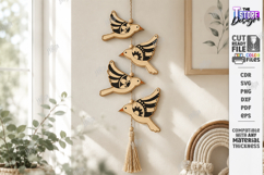 Layered Hanging Ornaments Laser Cut Bundle | Wall Decor SVG Product Image 4